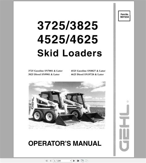 gehl skid steer repair manual